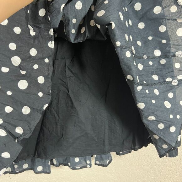 INC International Concepts Womens Swing Skirt Size 8 Flare Black White Polka Dot - Picture 6 of 9